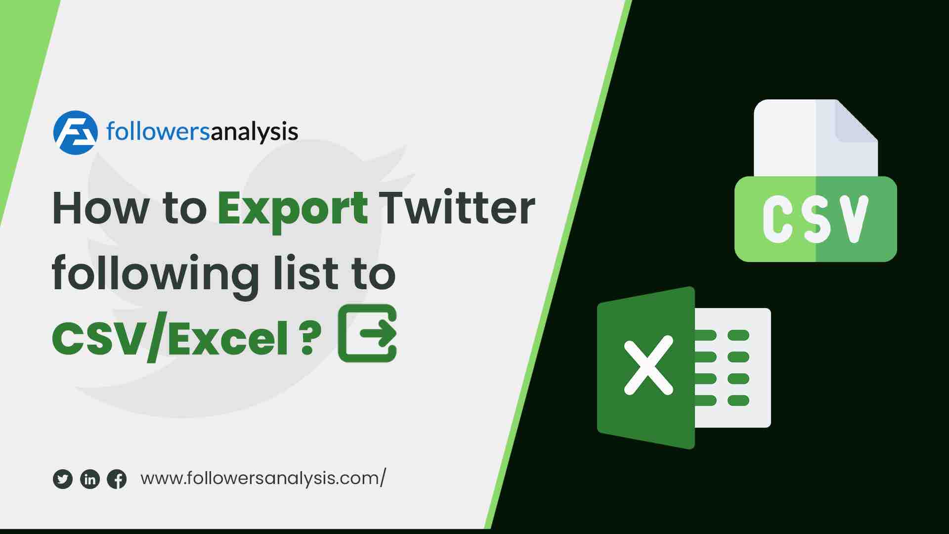 How to Export Twitter Following List to CSV/Excel?